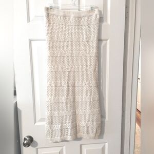 Freshman 1996 Crochet Midi Skirt Cream